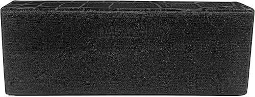 Miniatura 6 de Dacasso Tarjetero de piel con relieve de cocodrilo negro