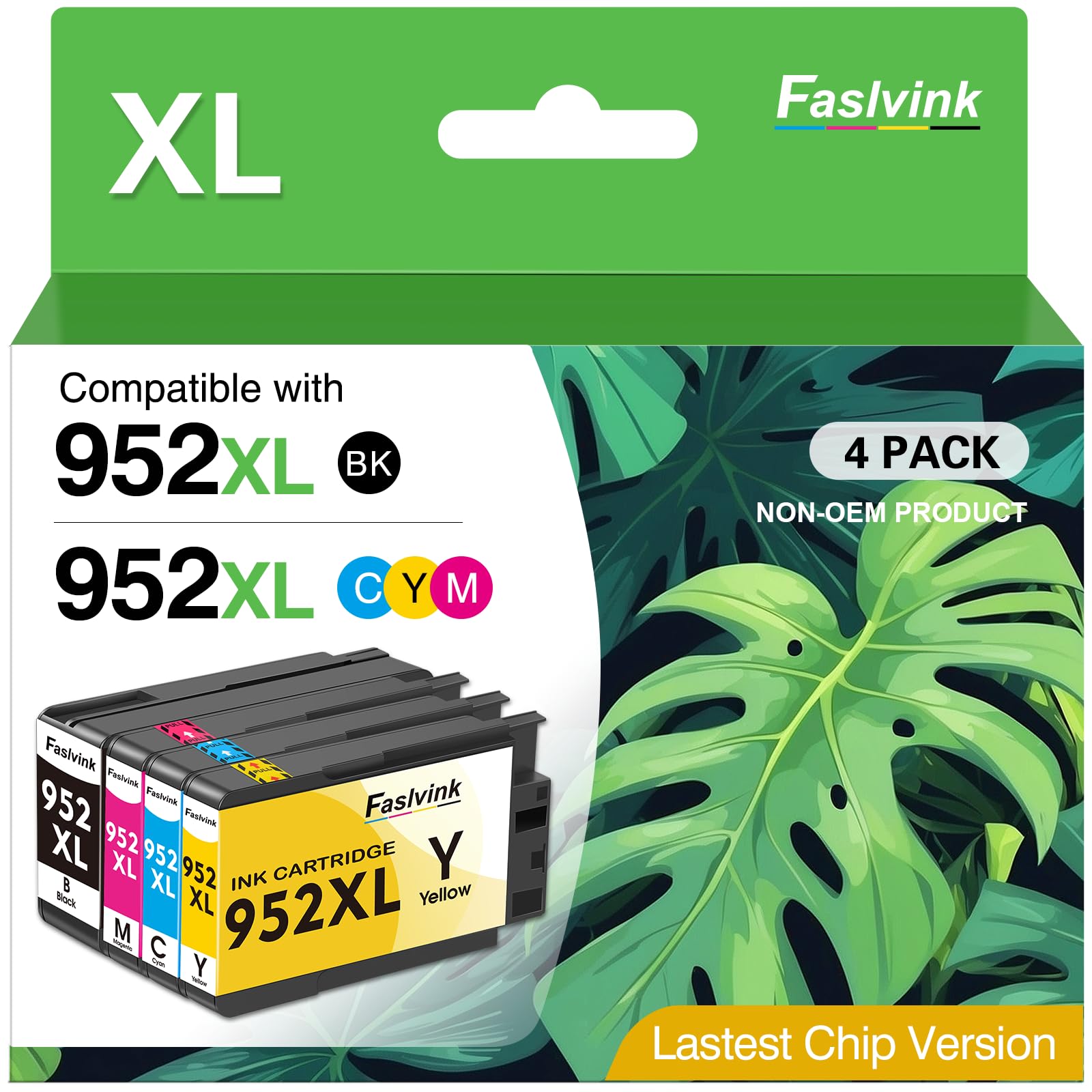 Hp 65 Black Ink Cartridge 952XL Ink Cartridges Combo Pack Replacement For HP 952 XL Compatible For OfficeJet Pro 8710 8720 7740 8210 8715 7720 8702 8725 8740 8730 8700 8200 4 Pack Printer Ink - Foto 2