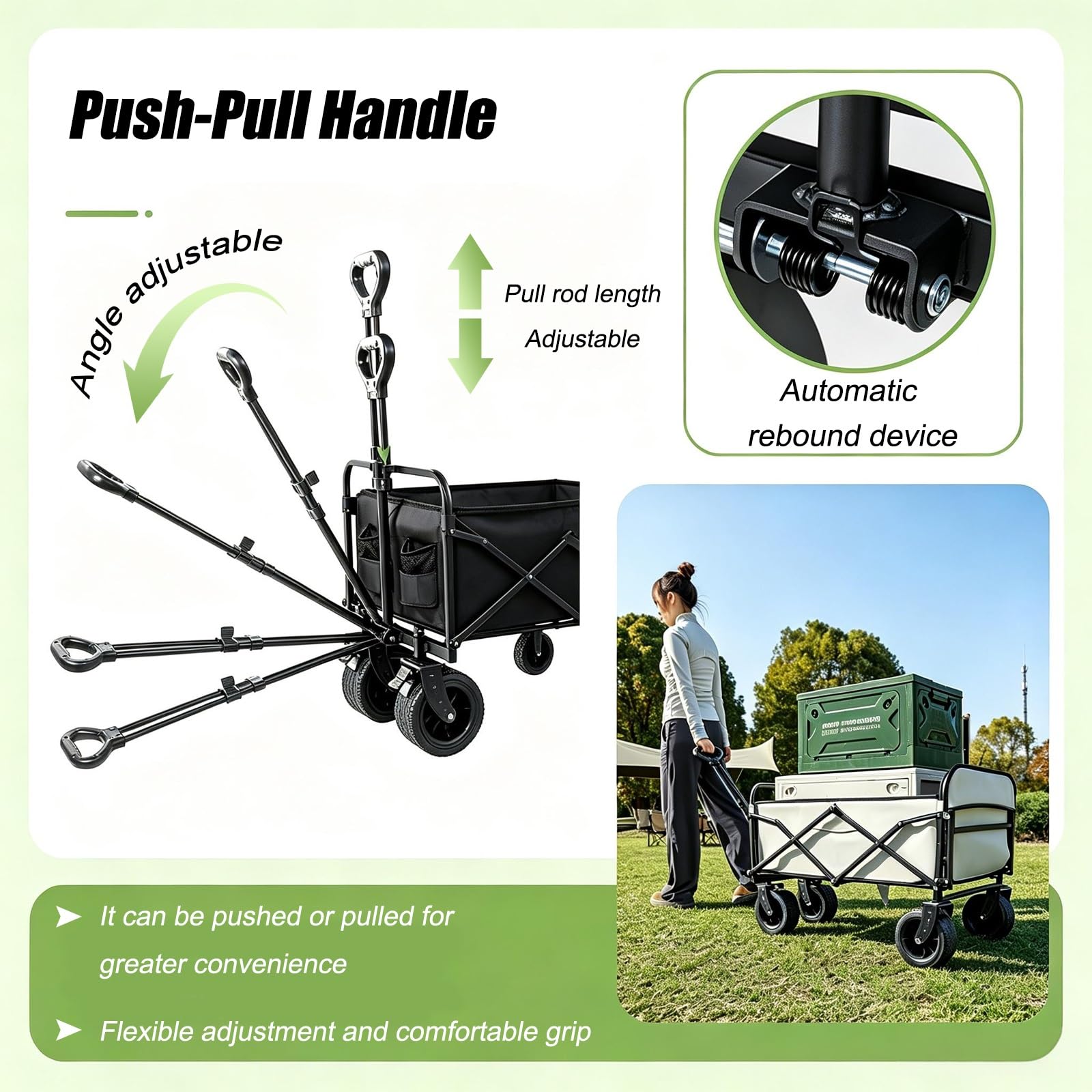 Carrito de Venta Ambulante Plegable, Puesto Portátil para Vendedores de Comida, Ideal para Mercados Callejeros, Ferias y Eventos al Aire Libre(Beige)