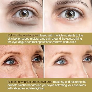 Nano Microneedle Patch for Eye,Dissolving Microneedle Eye Patches,Micro Needle Patches with Glycerin,Hyaluronic Acid-Anti-Wrinkle Under Eye Gel,Micro Needle Patches for Puffy Eyes&Dark Circles (8PCS)