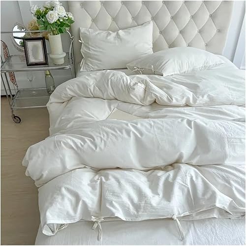 Miniatura 3 de QuKan Bed, White Duvet Cover Set Soft Double Large Super Soft Bedding Set Duvet Cover Sheet Pillowcase