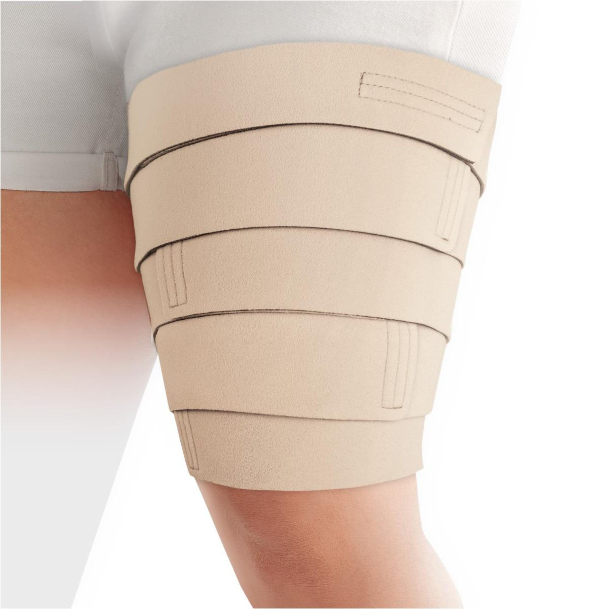 ReadyWrap Biege - Vendaje de compresión para muslo, tamaño mediano, 25 cm