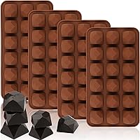 Vista 1 de Chocolate Molds Silicone Candy Mold - Diamond Shape Non-Stick Silicone Mold For Ice Cube, Candy, Jelly, Soap, Hard Candy, Cake