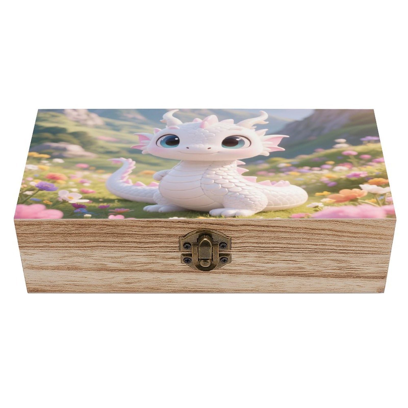 Wooden Storage Box with Hinged Lid Decorative Keepsake Boxes Organizer