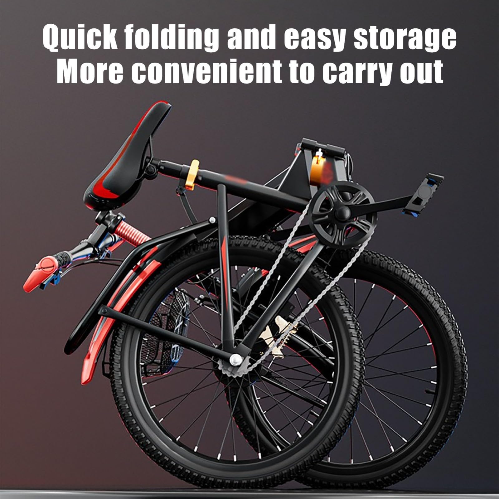 Bicicleta Plegable para Niños De 8 A 15 Años, Bicicleta con Cambio Velocidad De 18/20/22 Pulgadas, Bicicleta para Acampar Al Aire Libre, Bicicleta Plegable De Acero Al Carbono