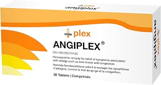 UNDA - Angiplex - Homeopathic Remedy to Support Relief of Symptoms of Sore Throat - 30 Tablets