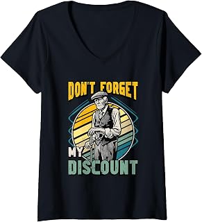 Womens Don't Forget My Discount Senior Discount V-Neck T-Shirt