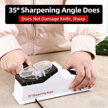 Automatic Sharpener USB Electric Double Sided Scissors Sharpening Machine with Replacement Grinding Polishing Tool Automatic Sharpening Machine