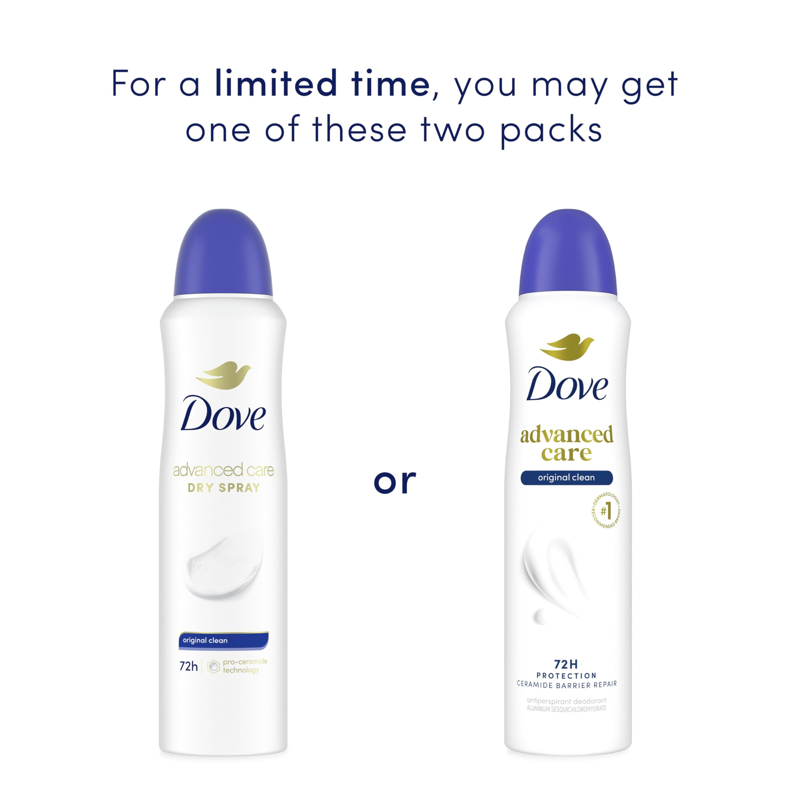 Dove Dry Spray Antiperspirant Women's Deodorant, Original Clean