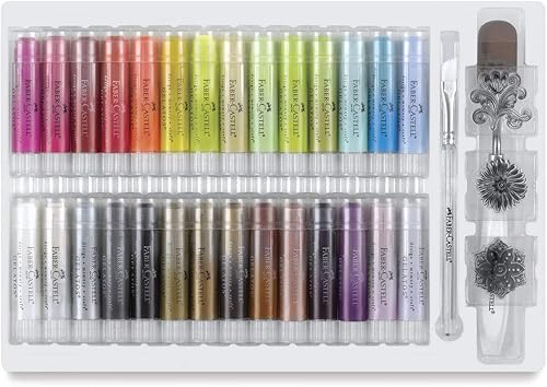 Miniatura 8 de Faber-Castell Gelatos - Juego de regalo original 28 colores juego de palitos de color de arte multiusos juego de regalo de 34 piezas