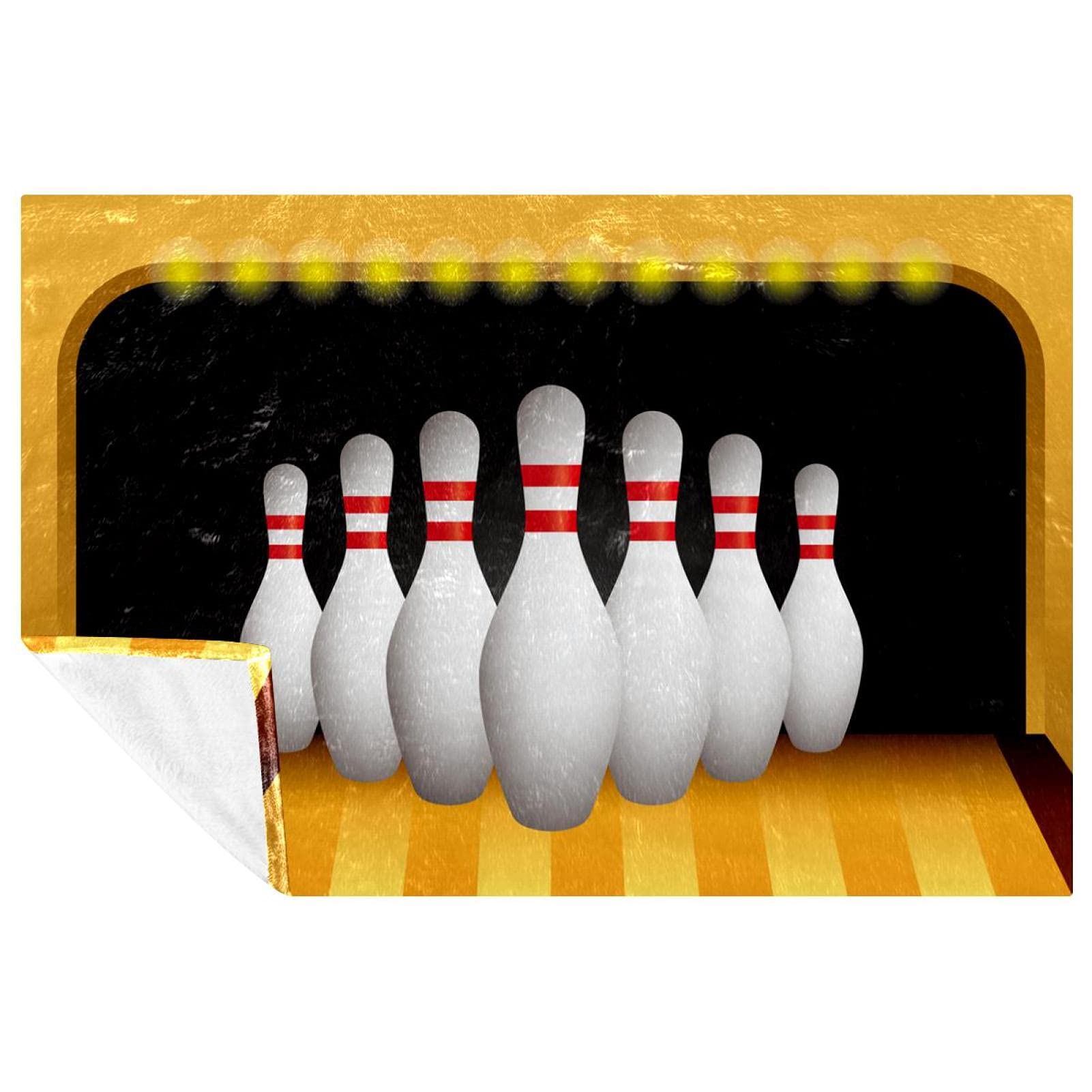 Plaid bowling chaud pour pique-nique et camping en plein air 150x100