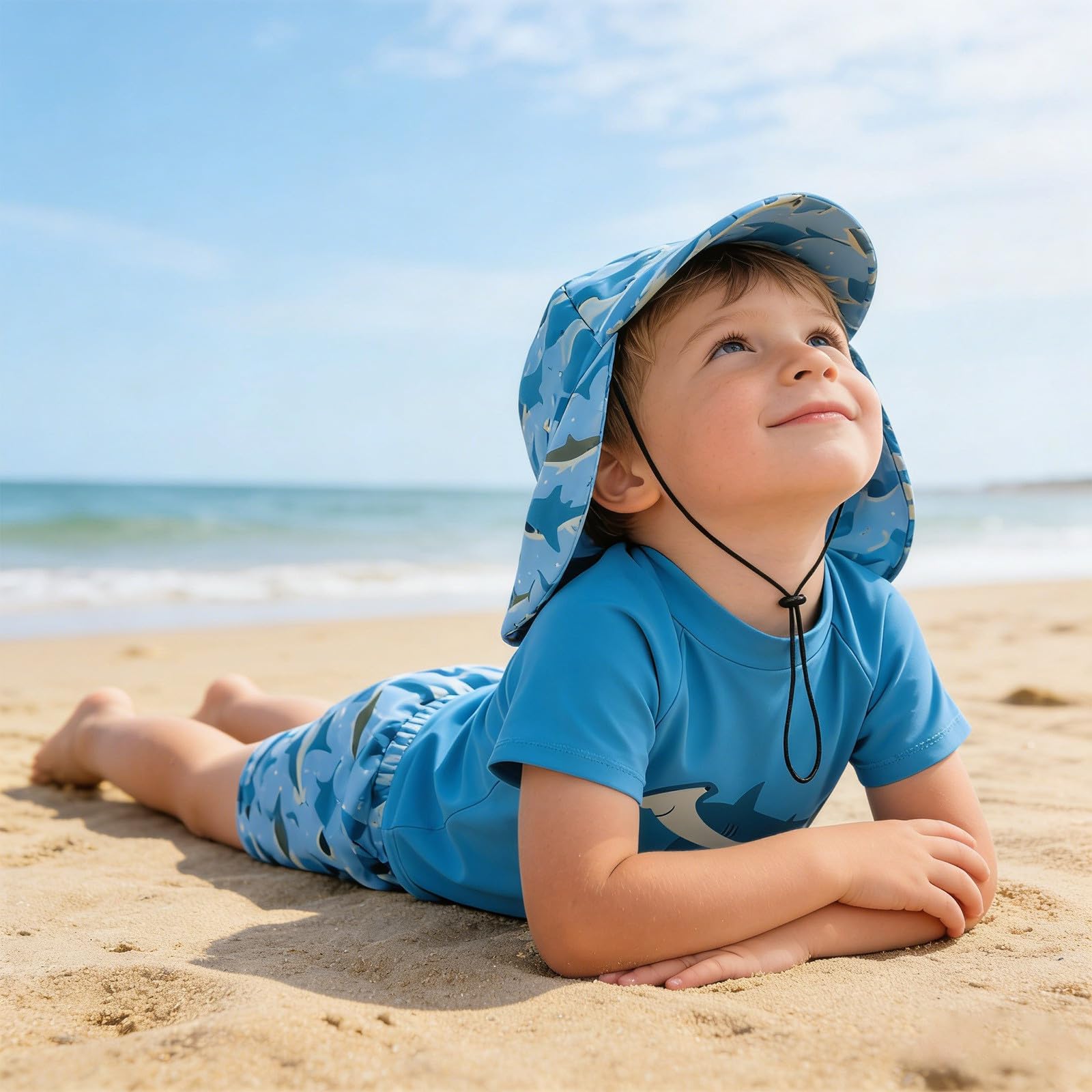 Generico Costume Bambino Anti UV Costume Neonato Anti UV 8 Anni Tuta Neonata Protezione Bambina 6 9 Mesi Mare Intero Costumi Cappello Bagno da Piscina Bimbo 100 UPF 50 Costumino 3 4 Maglietta Vestiti