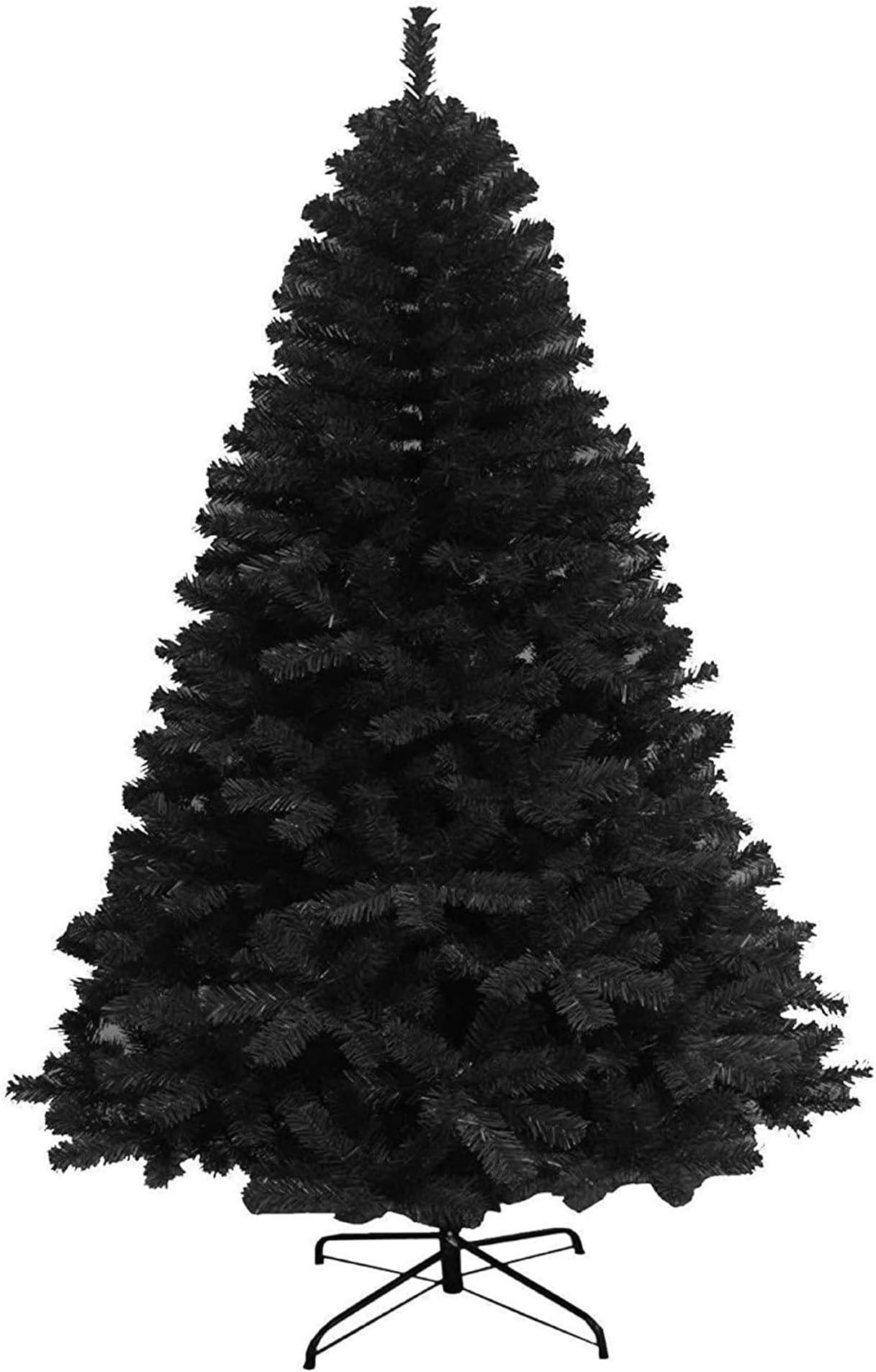 6ft/1.8m Alaskan Pine Black Artificial Christmas Tree Bushy 550 Tips Xmas Home Decorationations Decorations