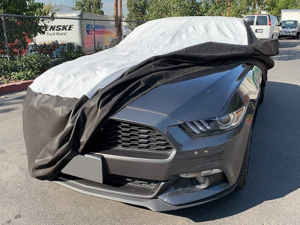 Tuxcover Custom Fit 2015-2022 Ford Mustang Car Cover All Weatherproof Multi Tyvek Covers
