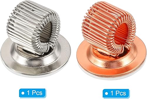 Miniatura 9 de PATIKIL Clips para portalápices, 4 piezas de metal giratorio autoadhesivo para oficina, pared, refrigerador, pizarra blanca, mapa, multicolor