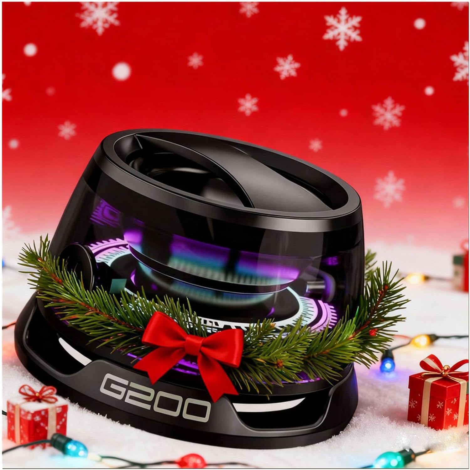 G200 Magnetic Bluetooth Speaker with RGB Light - Portable Mini Bluetooth Speaker, Full-Range Stereo Sound for 7H Playtime, Game Mode, Perfect Teen Gift for Outdoor Adventure Party - Image 9