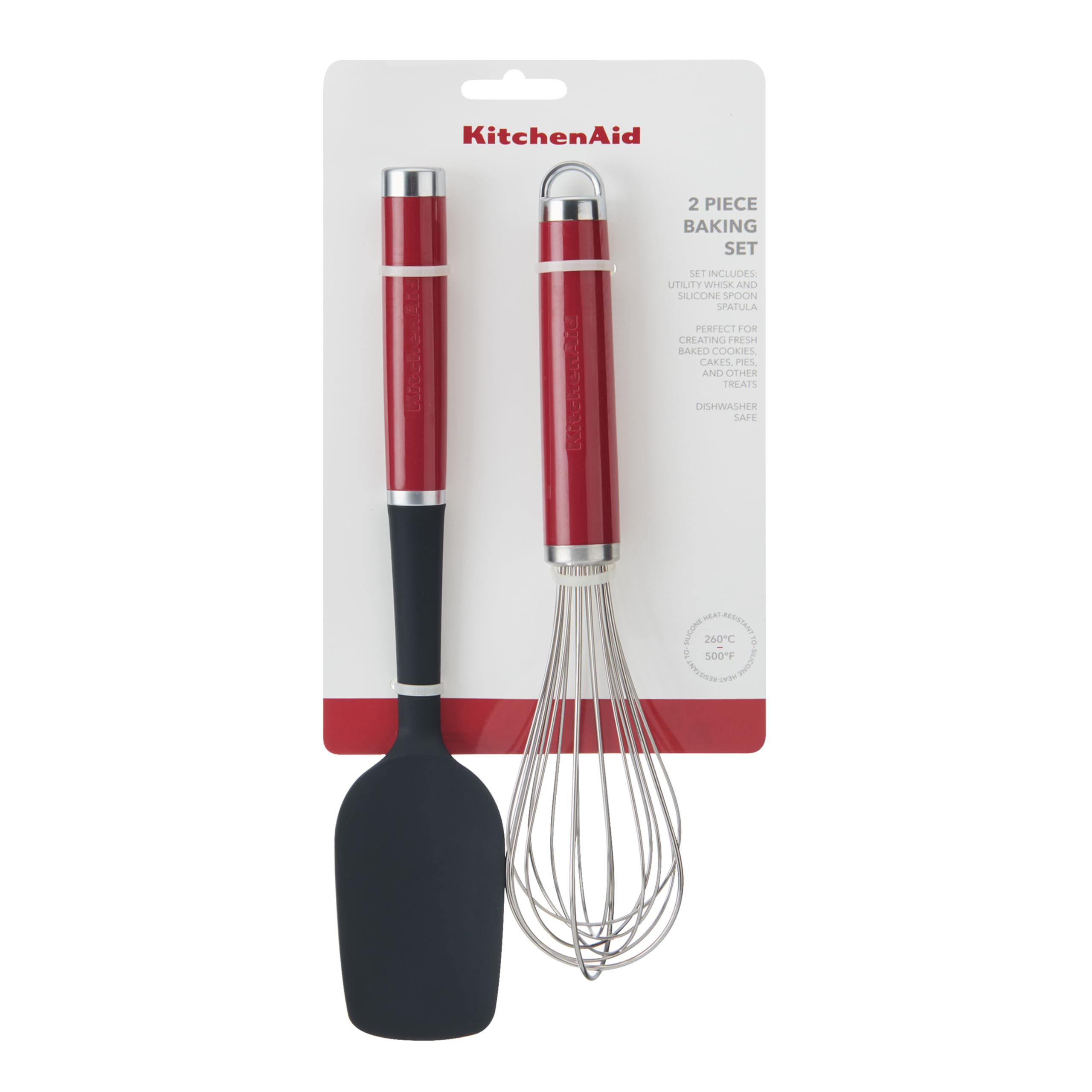 KitchenAid Universal Set da Forno 2 pz con Cucciaio e Frusta – Rosso Impero