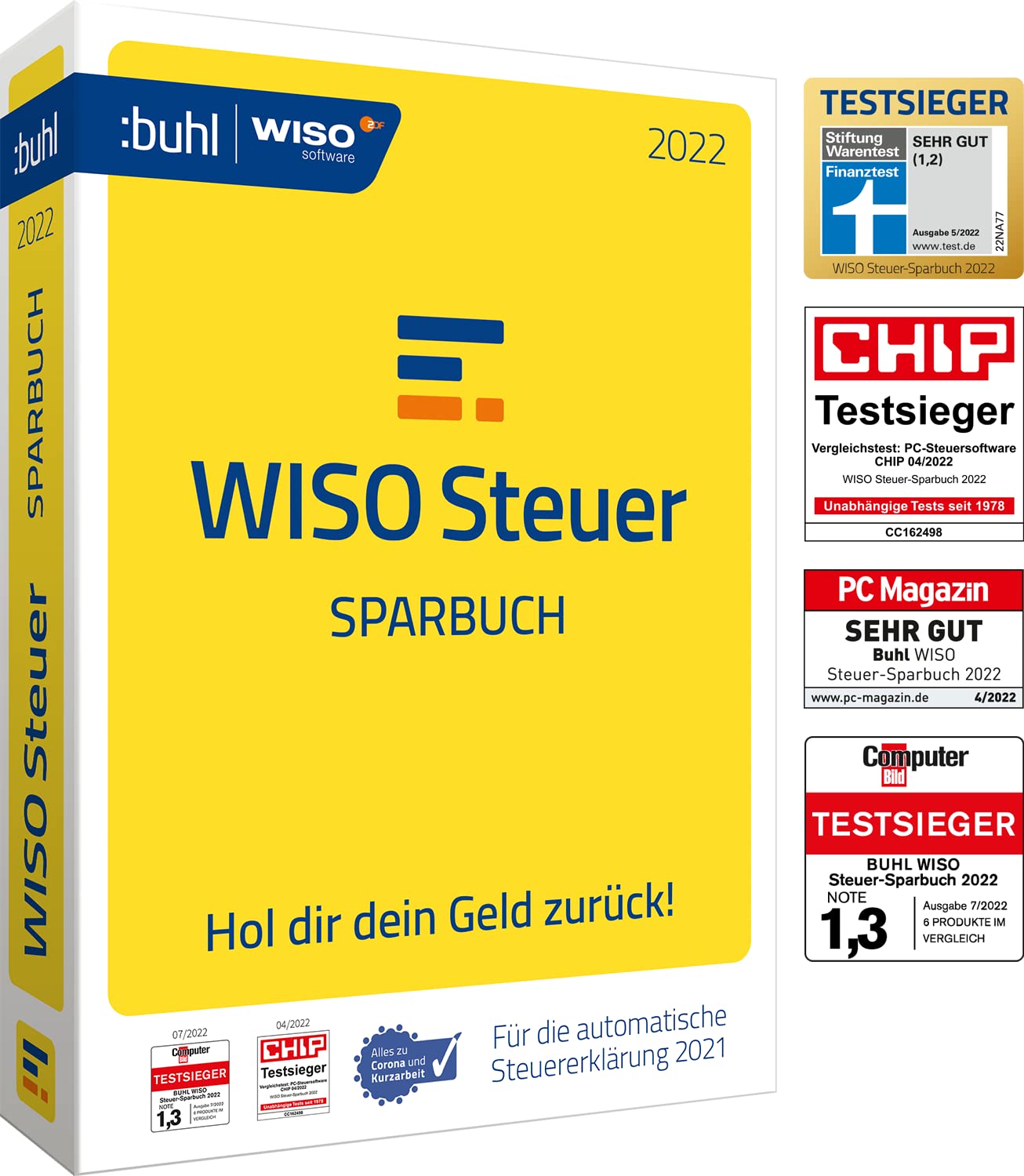 WISO Steuer-Sparbuch 2022 (für Steuerjahr 2021) | Postzustellung
