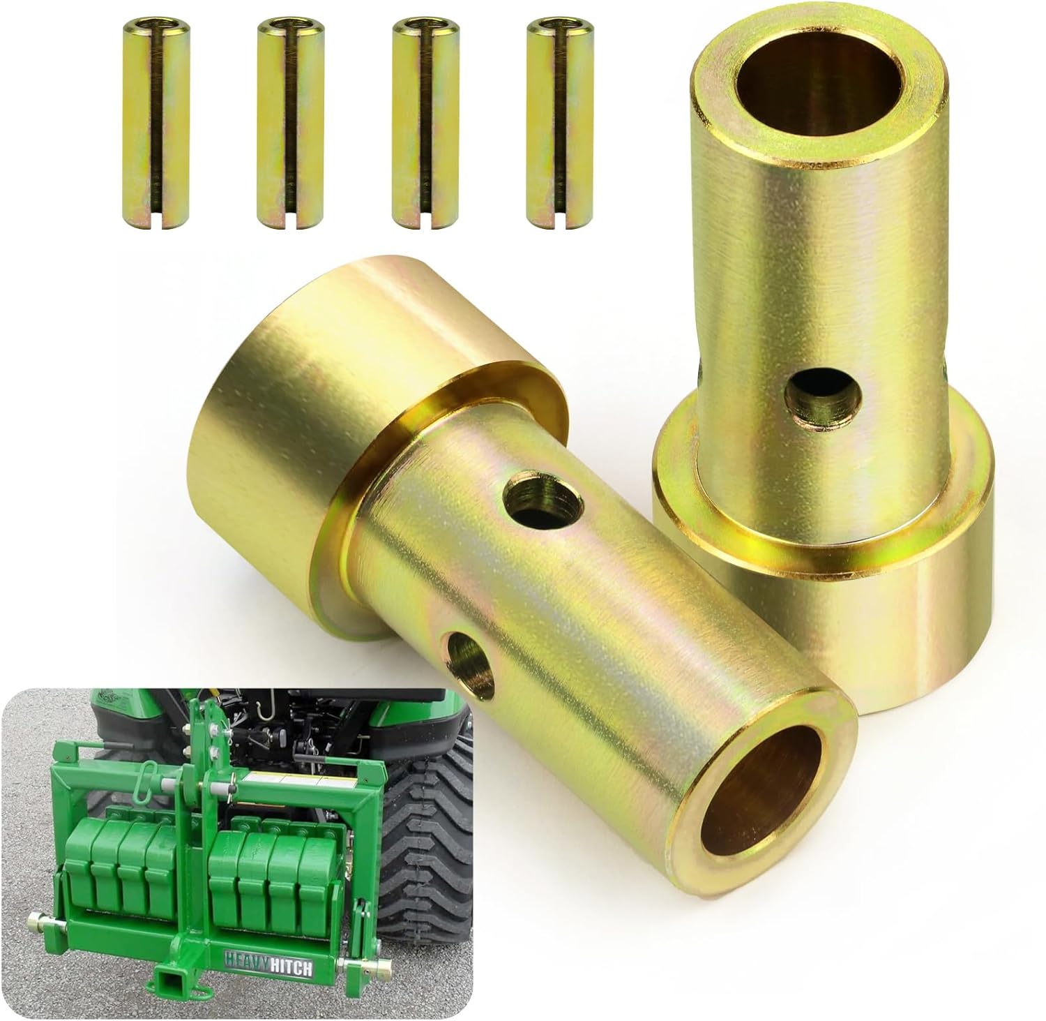 Sporthfish Quick Hitch Adapter Bushings Set Fit for Cat 1 3