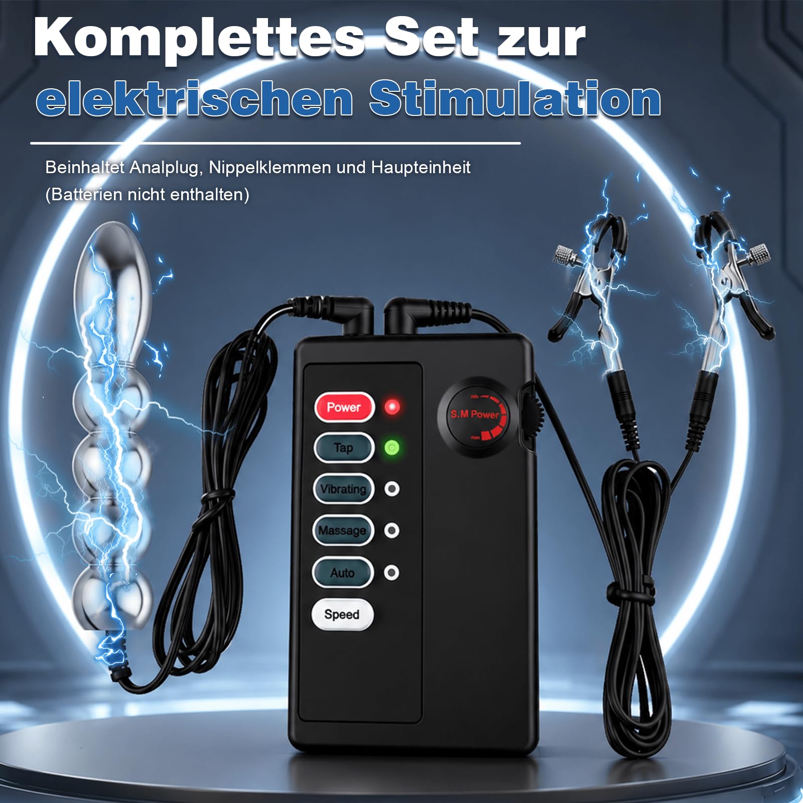 Électrostimulation Plugs Anals Prostate Stimulant Homme en Acier Inoxydable | Électrique Stimulation Pinces À Tétons Stimulateur Point G Femme Electroshock Butt Plug SM Jouets Sexuels Sex Toýs Homme