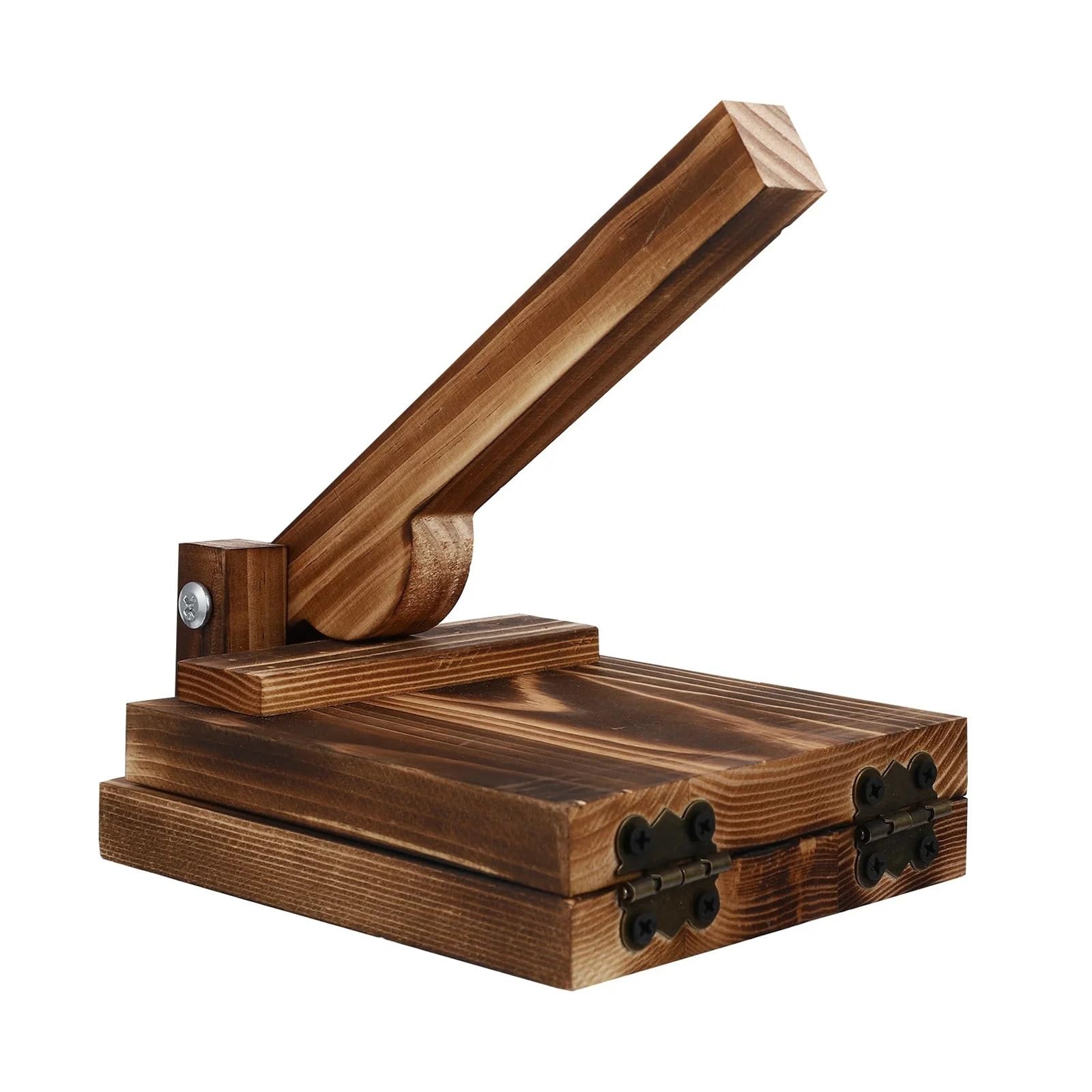 LCANALLYMS Dumpling maker, Wooden Dumpling Press Tool Presser Dough Maker Tortilla Pressing Wrapper Skin Wood Manual Pastry