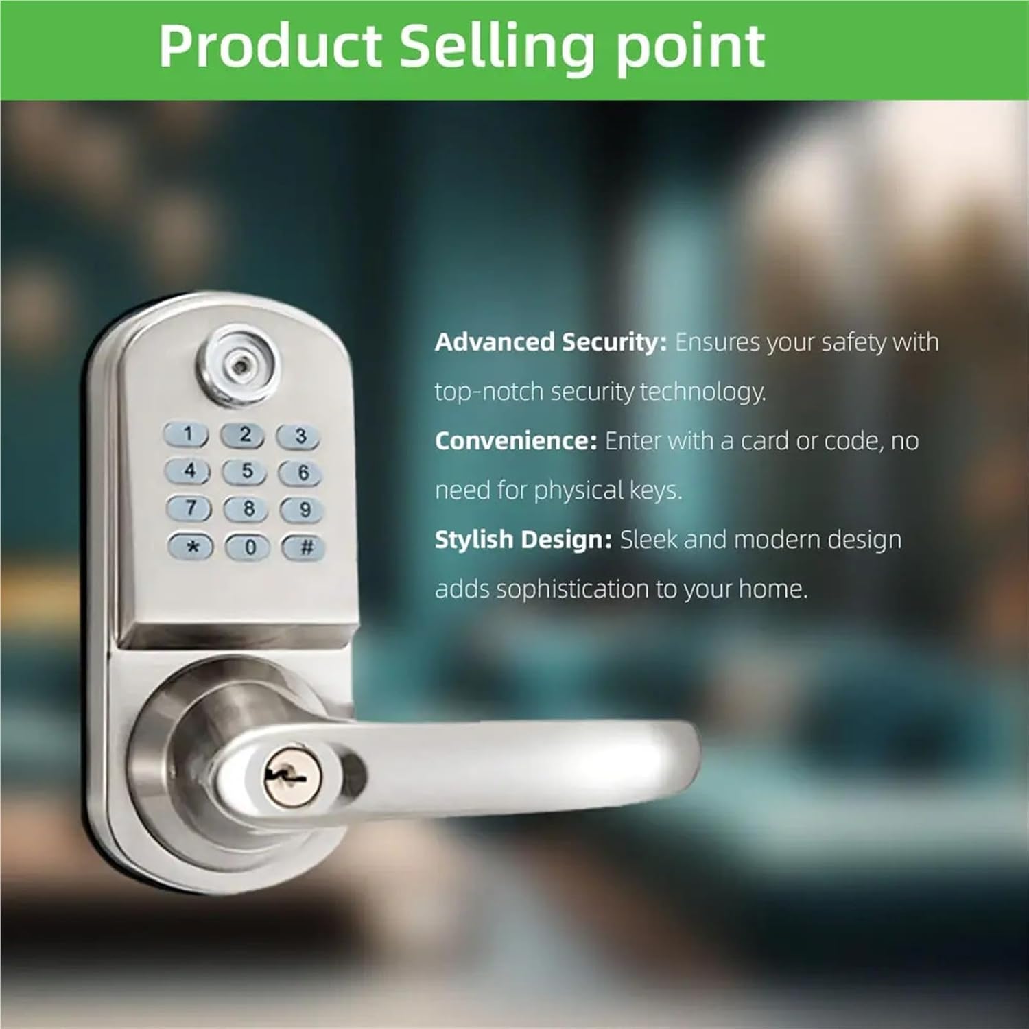 Factory Manufactur Direct Sales Apartment Room Door Locks, Mechanical Code 1Pcs