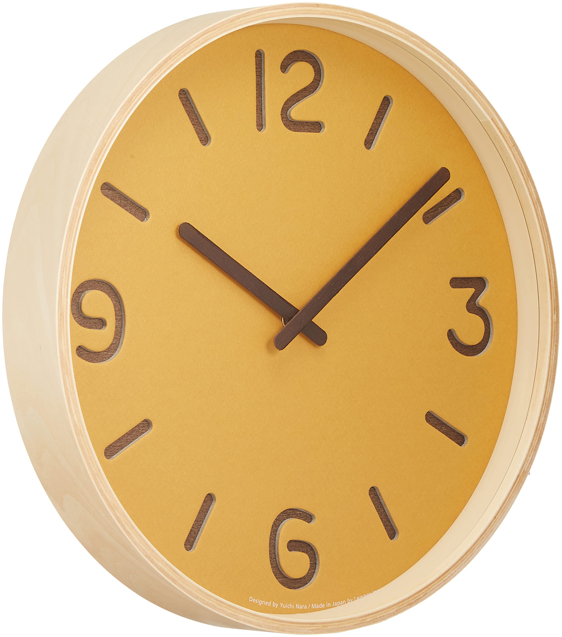 【新品・未使用】Lemnos トムソンペーパー NY18-15 GY Amazon.co.jp: レムノス 掛け時計 アナログ トムソンペーパー 黄 天然
