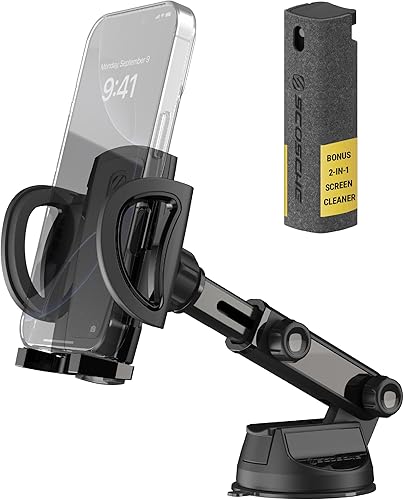 Miniatura 9 de Scosche UH4WDEX2-SP Soporte para teléfono de automóvil con montaje extendido para parabrisastablero  Base StickGrip  Brazo ajustable telescópico