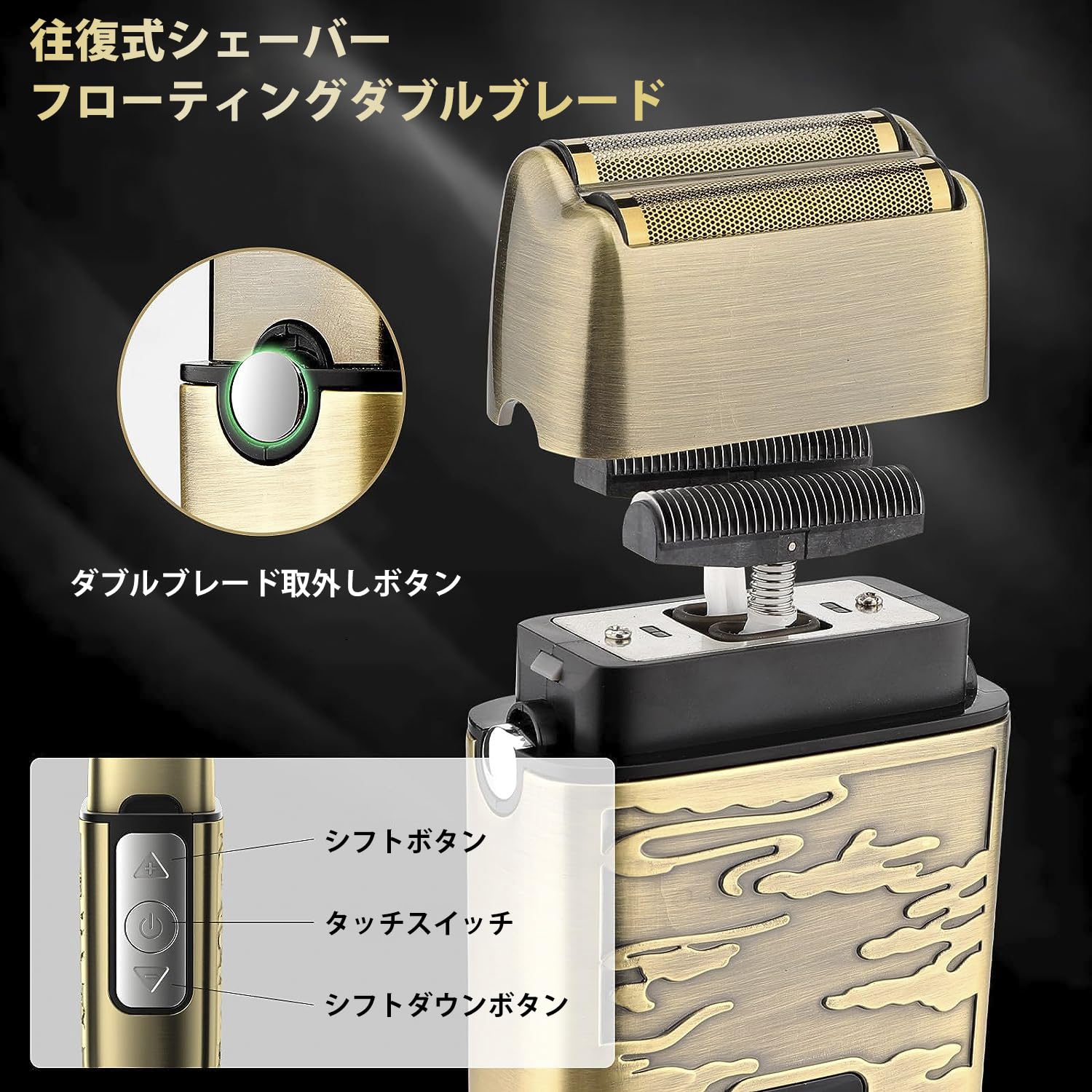 Amazon.co.jp: GSKY バリカンセット 電動バリカン 往復式シェーバー  