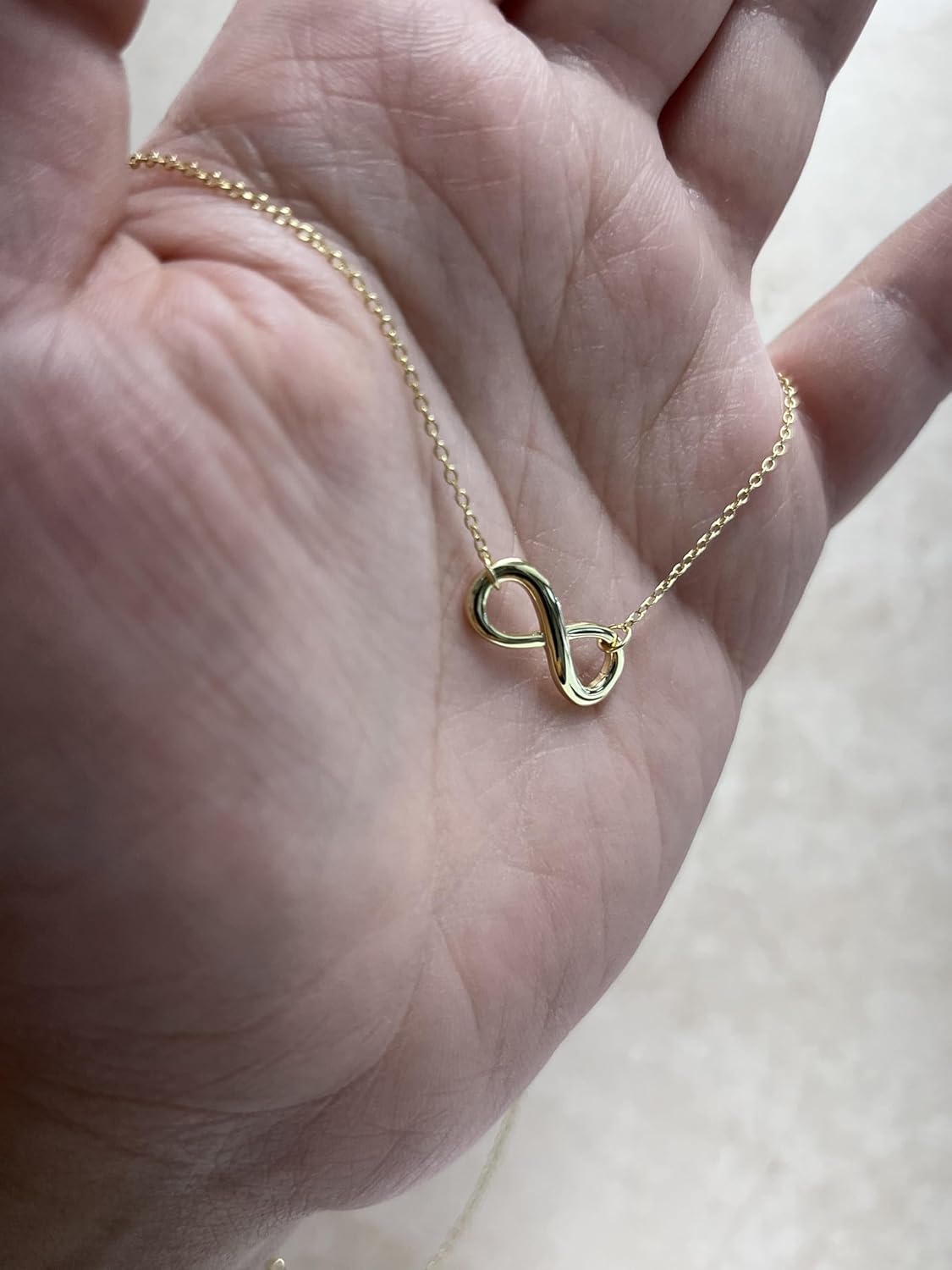 Takar Infinity Pendant Necklace Gold Plated Eternity Jewelry for Women Made in USA - Image 4