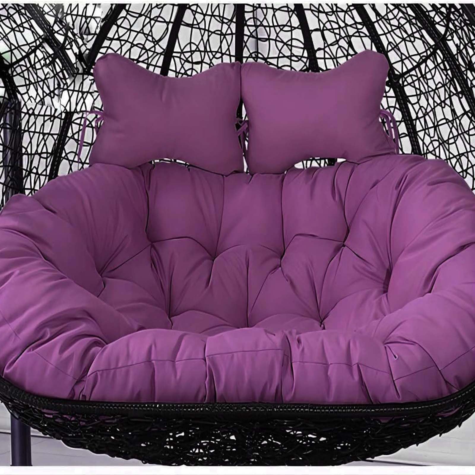 Coussin de chaise suspendue 2 places 150x110 cm pour balancelle en rotin