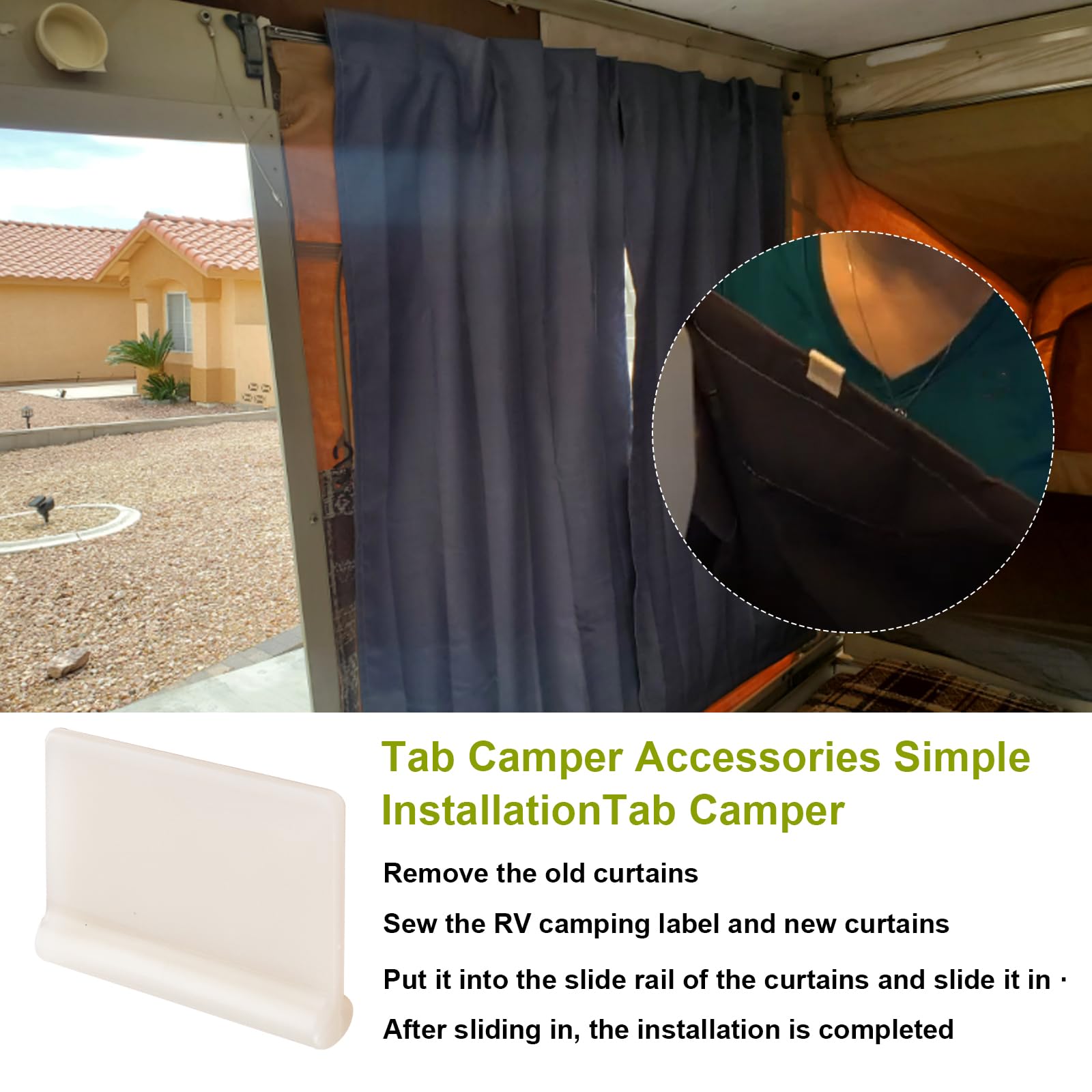 Snapklik.com : A118 RV Curtain Tabs For Pop Up Camper Curtains Replacement,  Pop Up Camper Curtain Tabs Sew-In Curtain Tabs Universal Fit,Camper Curtain  Clips For Slide Tracks A206,A206w, A207, RV Curtain Parts, image size:1600x1600