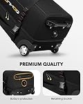 Ponhog Sac à bandoulière avec roues - 22 Sac à bandoulière à roues pour hommes avec compartiment de chaussures, sac à banboulière imperméable pour les voyages de gymnastique de nuit Week-end 40L,noir