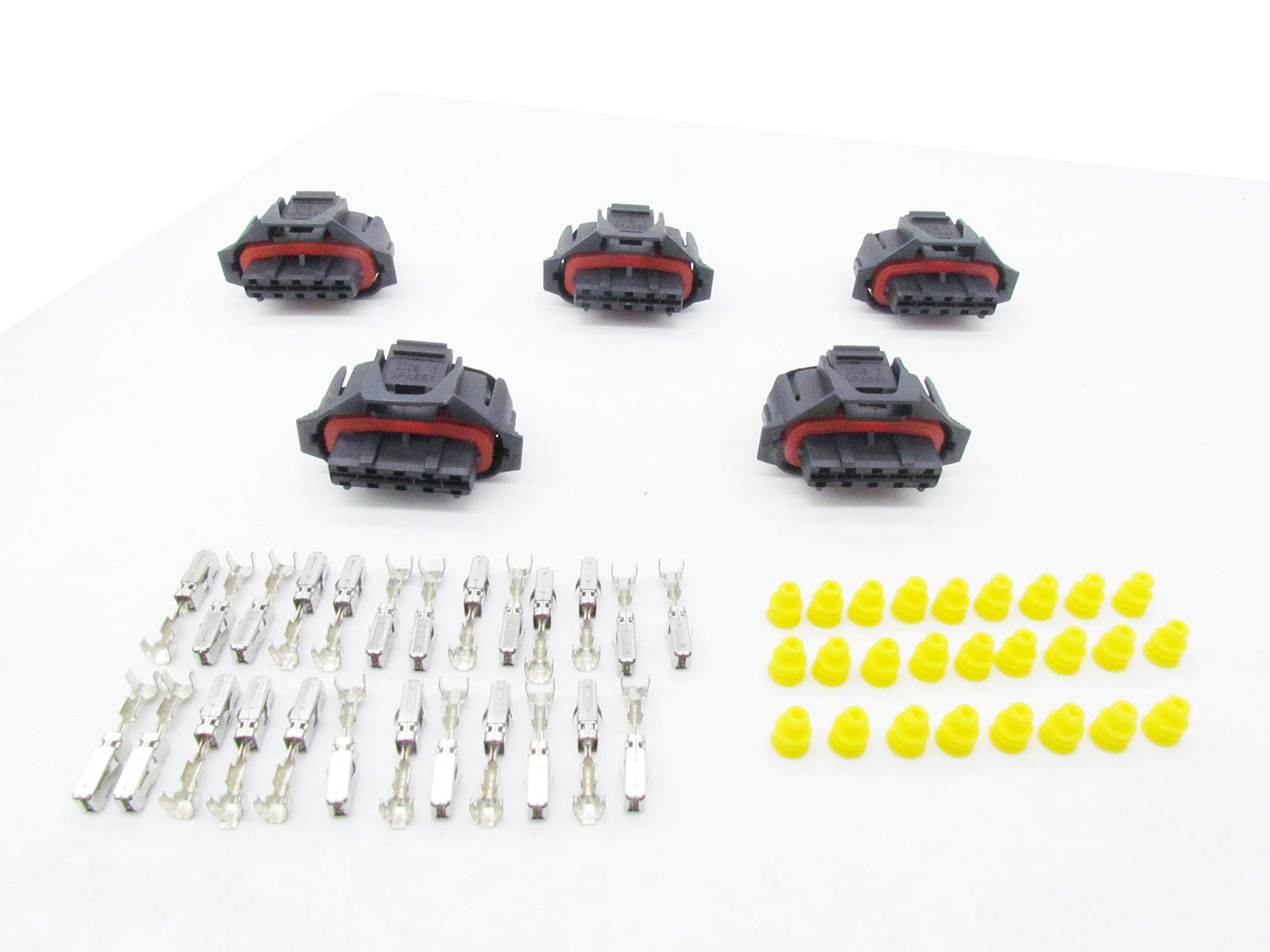 Amazon.com: cncnkaifa 5 Sets 3.5mm 5 Pin Way Female black auto 