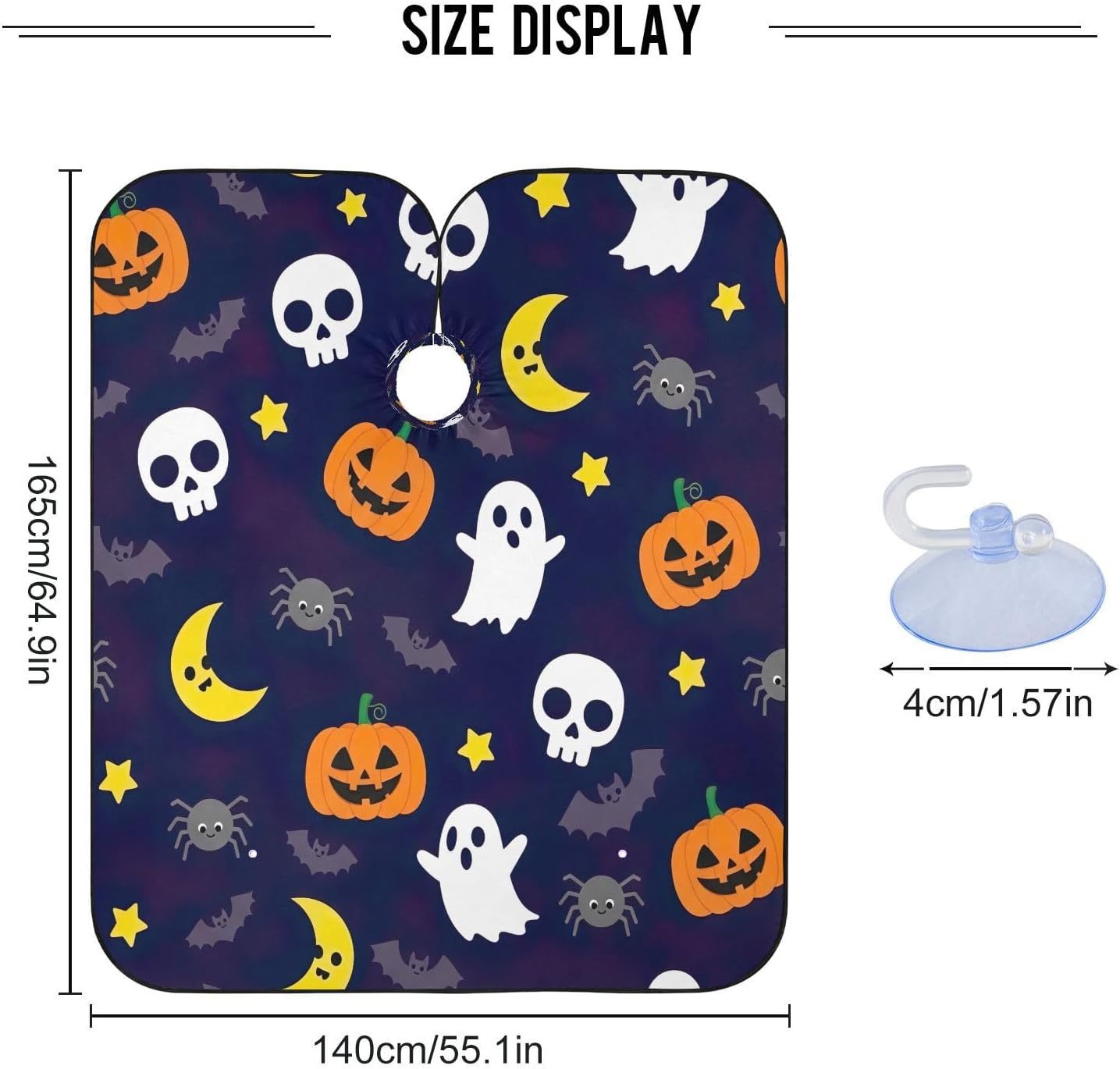 Cute Halloween Skulls Hair Coloring Capes Adults, Hair Coloring Clothes Protector, Hair Cutting Cape Clients