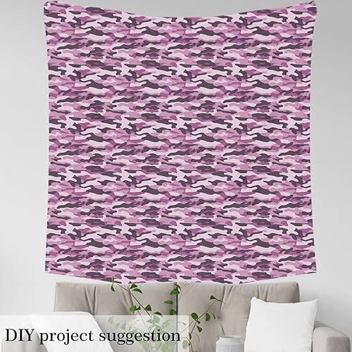 Miniatura 3 de Feelyou The Yard, tela de tapicería de camuflaje para sillas, estilo militar, decorativa, impermeable, para exteriores, 2 yardas, rosa claro, gris,