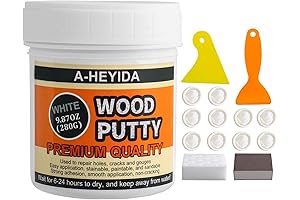 Paintable Wood Filler, Wood Putty Stainable, Wood Repair Kit for Cracks on...