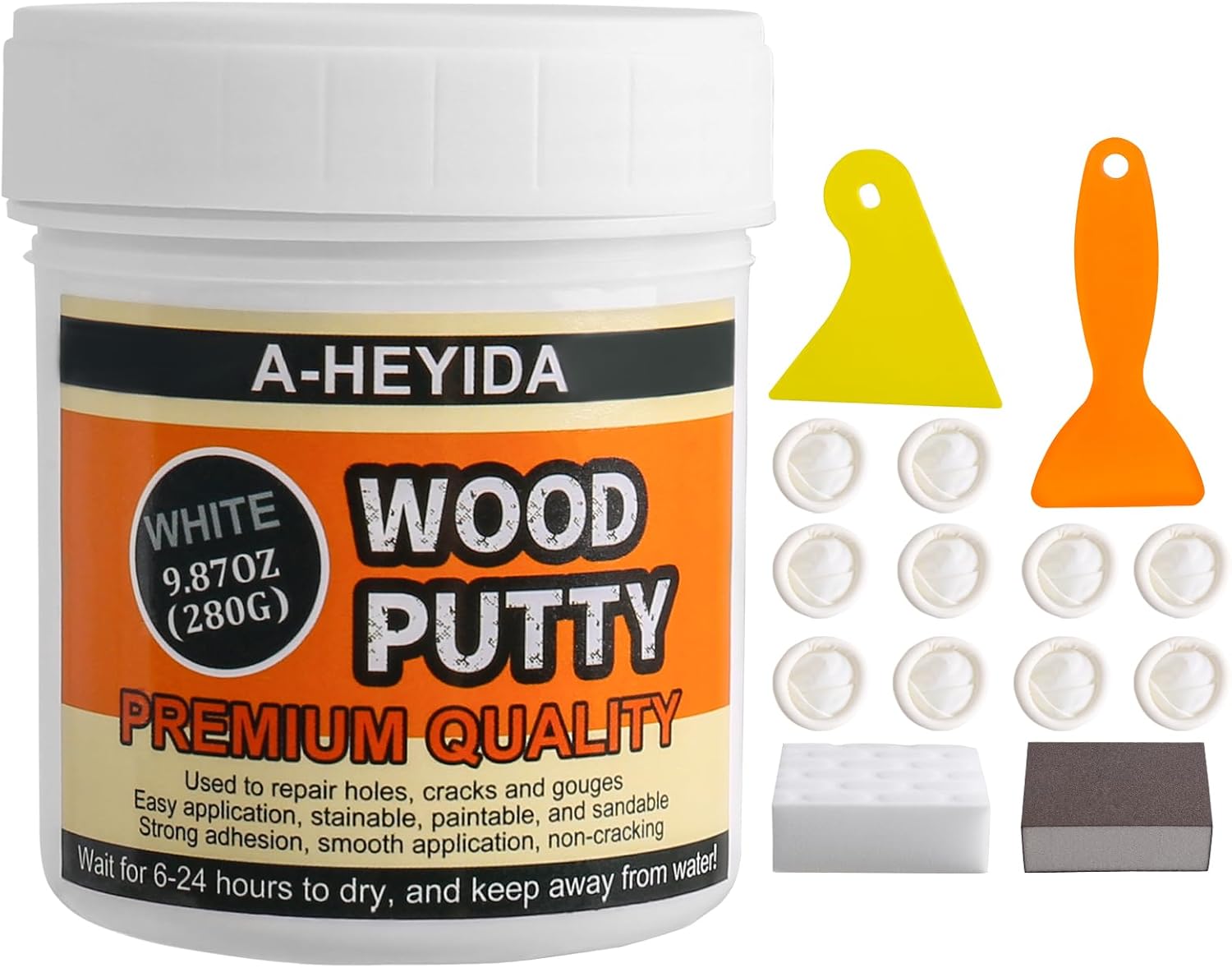 Wood Filler, Wood Putty Wood Filler Paintable, Stainable, Wood Repair