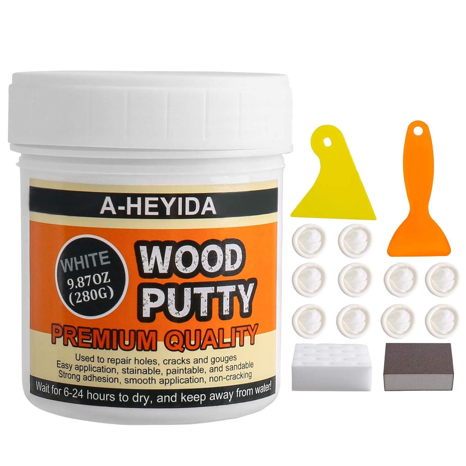 Wood Filler, Wood Putty - Wood Filler Paintable, Stainable, Wood Repair ...
