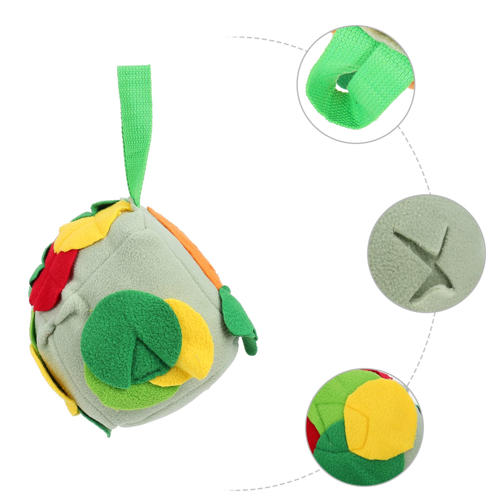 Mipcase 2stücke Hund Schnüffelball Futterspender Und Kauspielzeug Interaktives Schnüffelspielzeug Für Hunde Natürlichen Instinkte Frischem Multifunktional Als Futtermatte Und