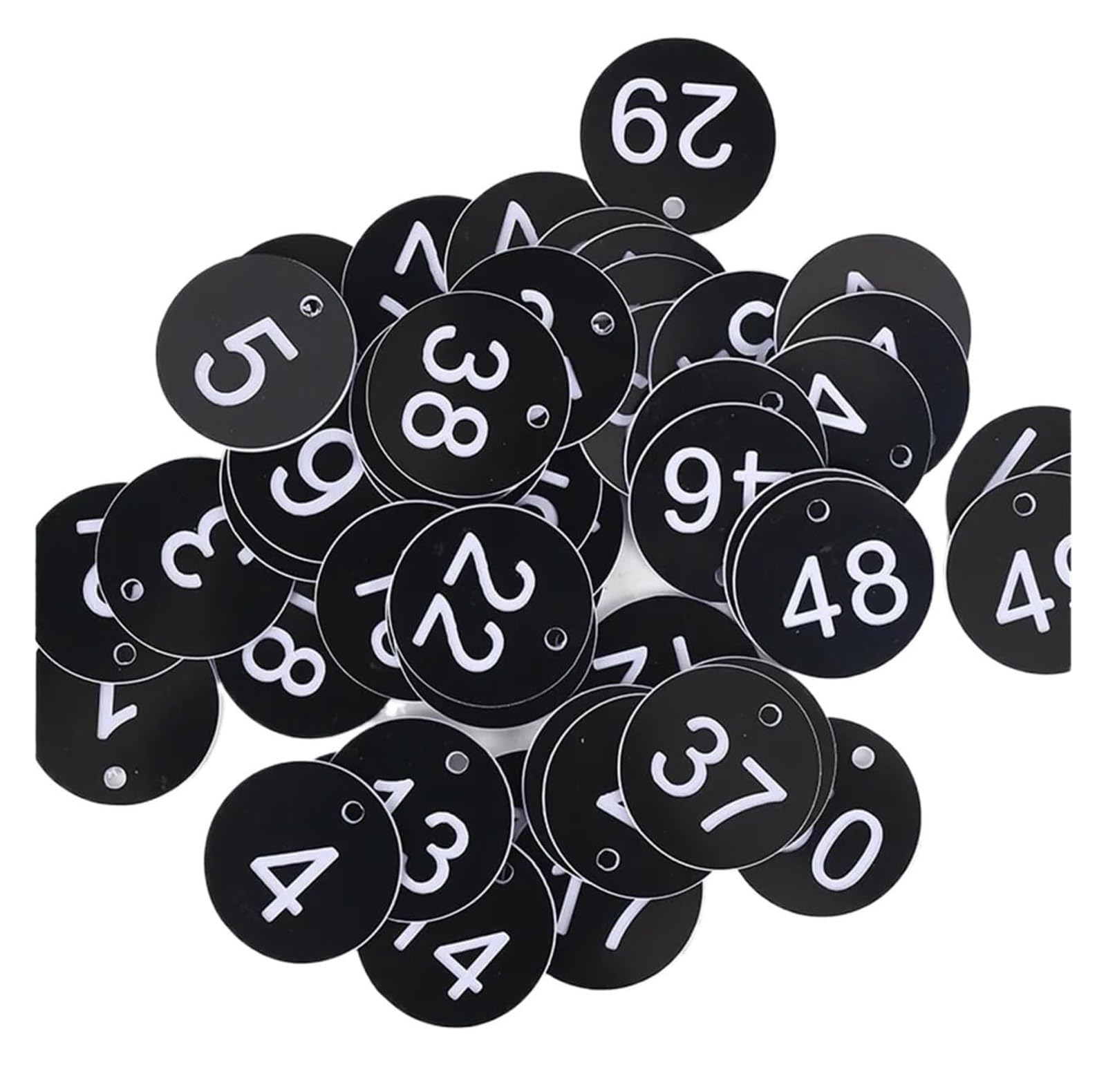 BTYQKZVPM Discs Table Numbers, Round Plastic Engraved Number Tags 100PC 1-100 For Beekeeping Restaurant