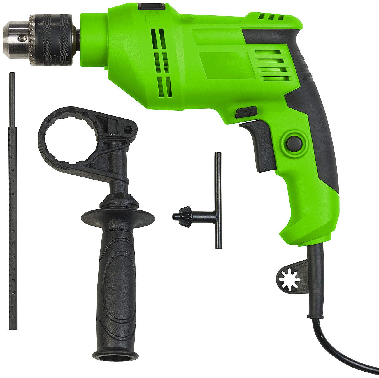 Perceuse à Percussion filaire 550/800 W et accessoires [AGT Professional]