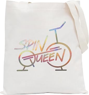 POFULL Cycling Bike Indoor Spin Class Workout Gift Spin Queen Cosmetic Bags Indoor Cycling Spinning Bike Gym Gift