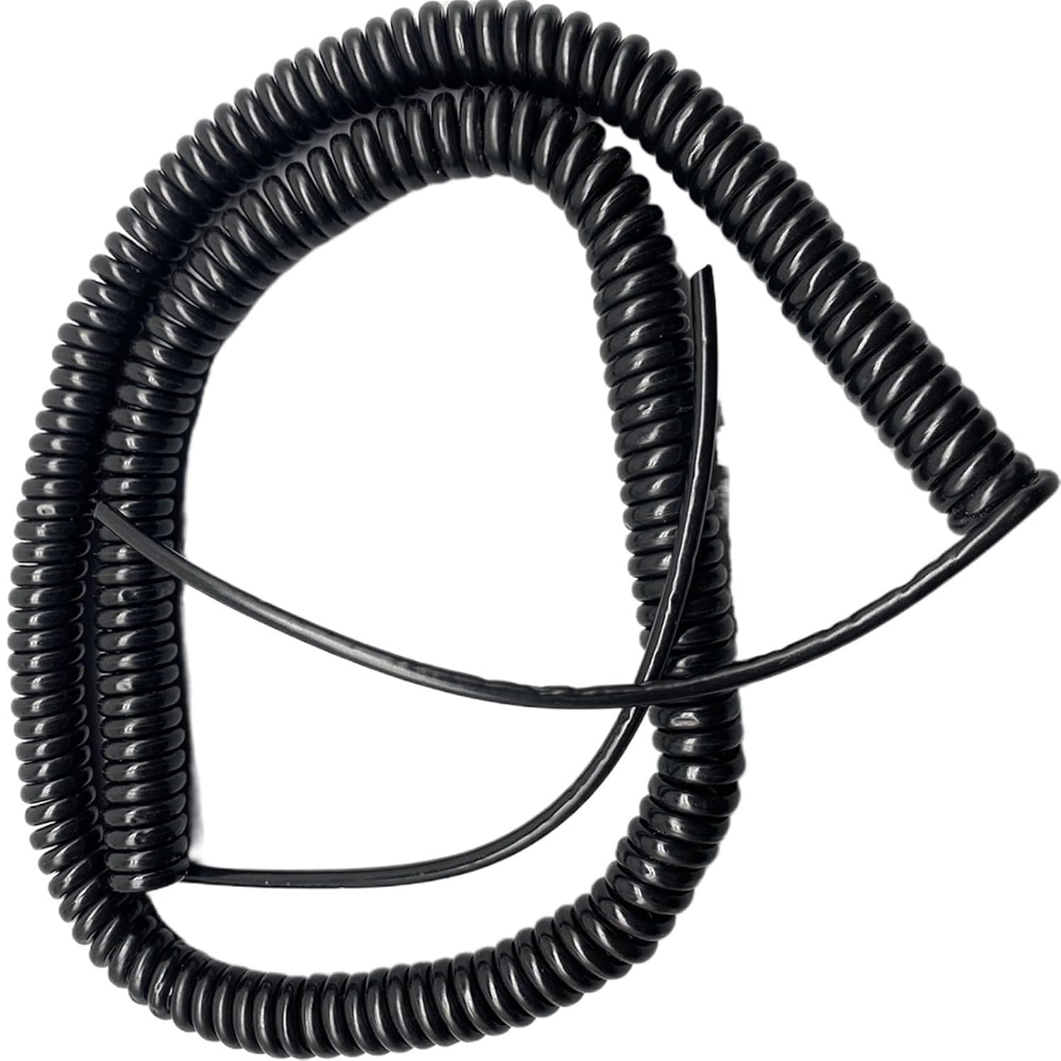 Sprężynowy kabel spiralny Kabel spiralny 8 żył Standardowa wtyczka Wytrzymałość Sprężynowy przewód zasilający Wielordzeniowy Elastyczny drut sprężynowy Zwijana cewka(Stretch 2.5 Meters)