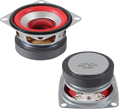 2 Pack 4Ohm 5W Full Range Audio Speaker Bass Stereo Woofer Loudspeaker Compatible with Arduino