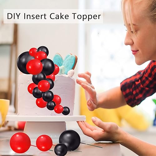 Miniatura 3 de Decoración para tartas de espuma, para pasteles, cupcakes, bolas de perlas sintéticas, decoración de horneado para aniversario, graduación, fiesta