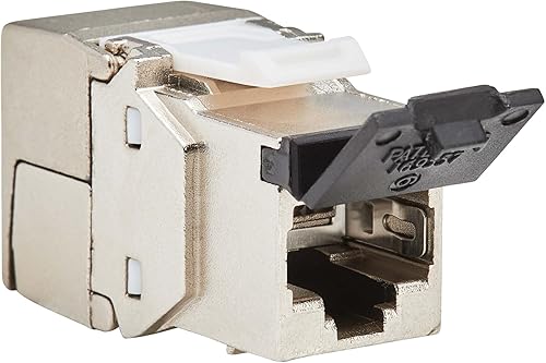Miniatura 1 de Tripp Lite Conector Keystone sin herramientas blindado RJ45 STP Cat8, 568A568B, 110 IDC a RJ45 macho, termina sin herramientas especiales,