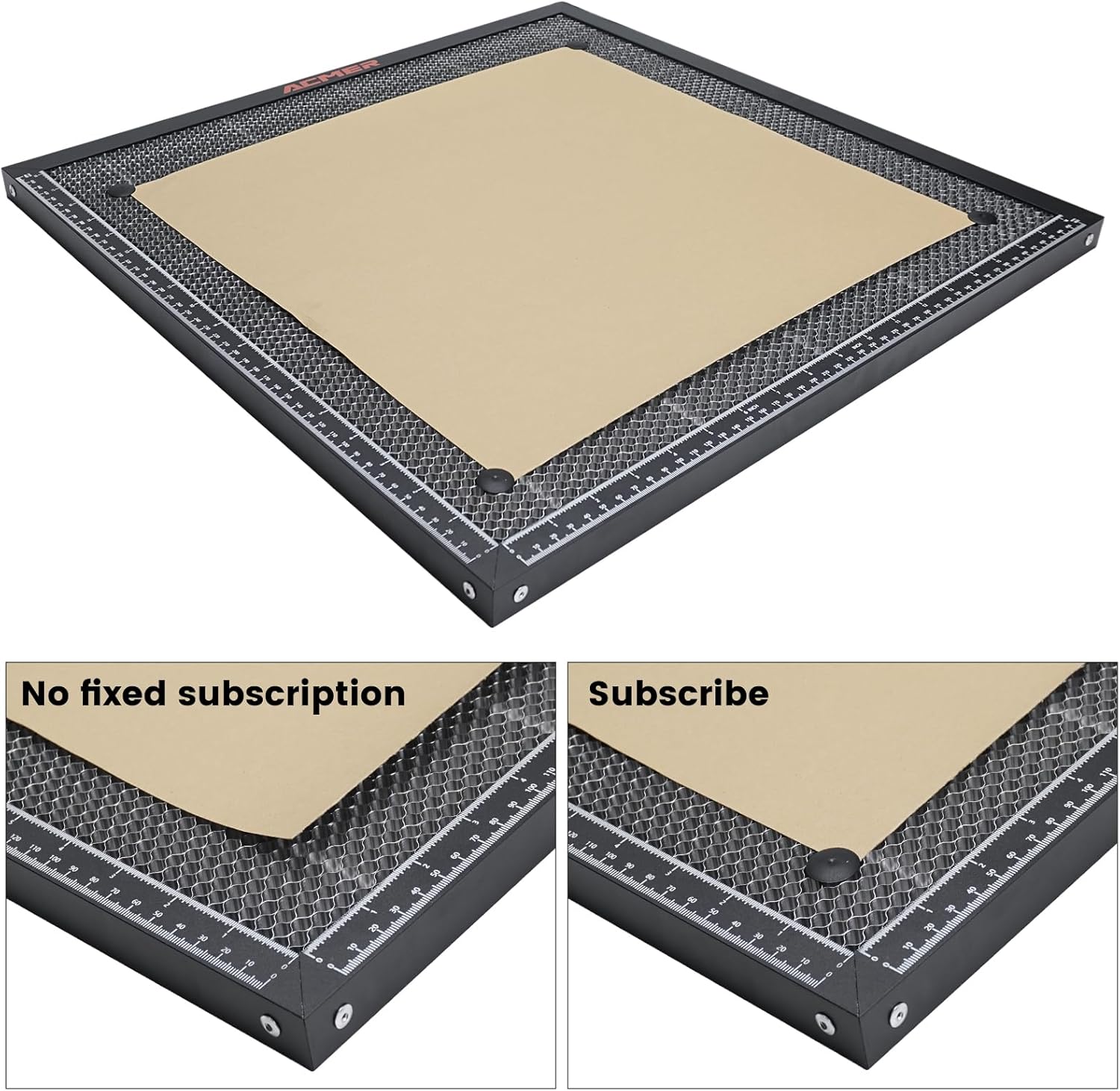 ACMER Honeycomb Laser Bed, Honeycomb Working Table with Aluminum Panel, Cutting Table for Laser Engraver Cutting Machine, Fast Heat Dissipation and Desktop Protection 440x440 - Image 8