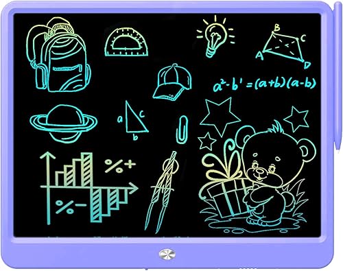 Miniatura 8 de FLUESTON Tableta de escritura LCD, juguetes de tablero de garabatos de 10 pulgadas, regalos para niñas de 3 a 8 años, almohadilla de dibujo