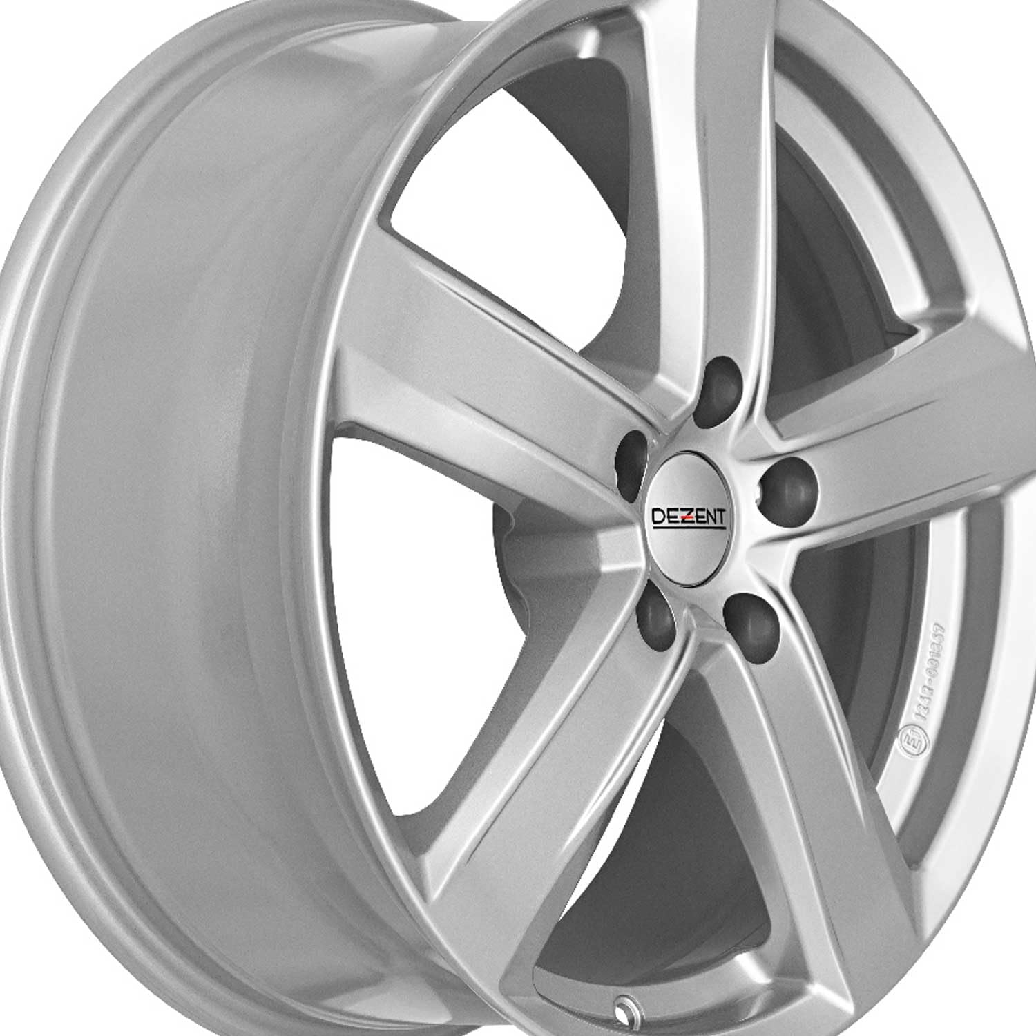 4x Dezent Felgen TU silver 7.5Jx17 ET35 5x112 kompatibel mit Mercedes Benz A B C CLA CLC CLK E GLA GLB GLC GLK SLK SLK/SLC